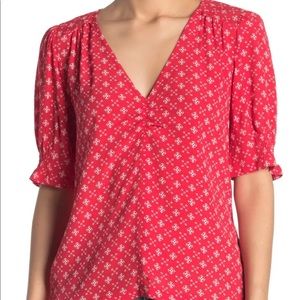 Red women’s blouse